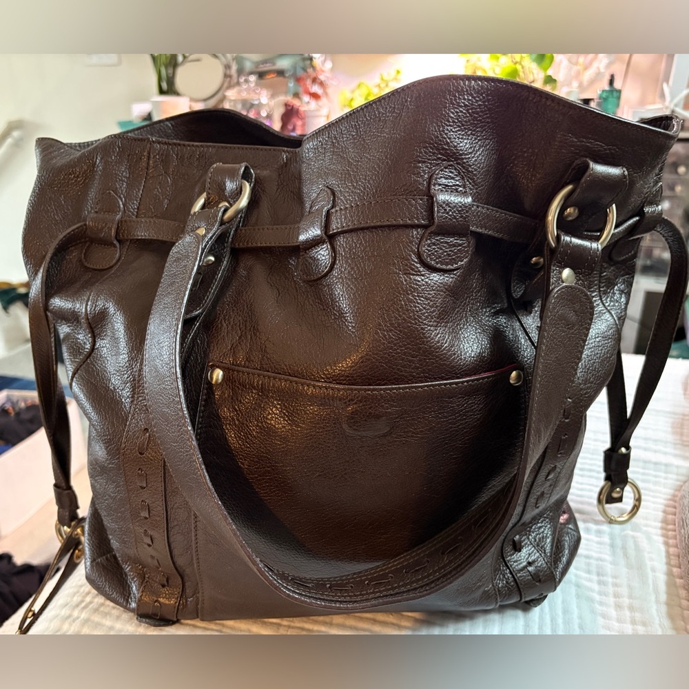 Belen Enchandia Elegant Brown Leather Bag